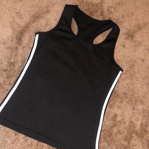 Athletic tank top two stripped